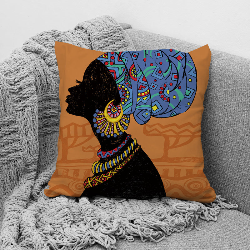 African Ethnic Style Pillow Office Waist Support Pillow