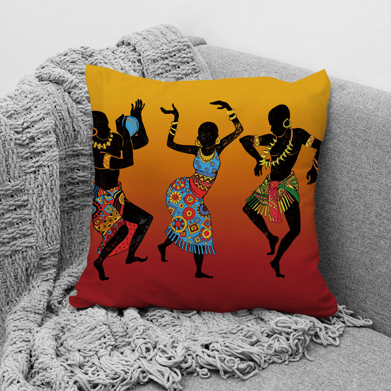 African Ethnic Style Pillow Office Waist Support Pillow