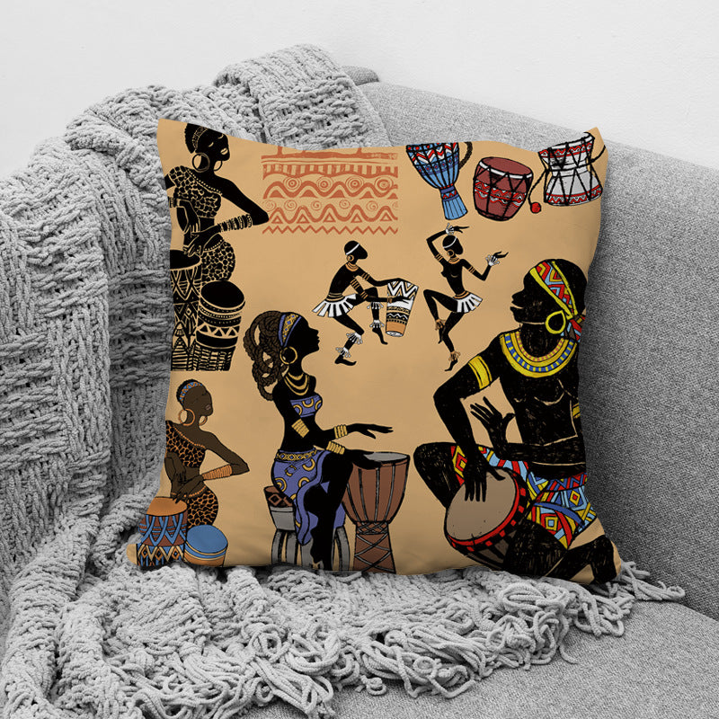 African Ethnic Style Pillow Office Waist Support Pillow