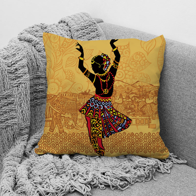 African Ethnic Style Pillow Office Waist Support Pillow