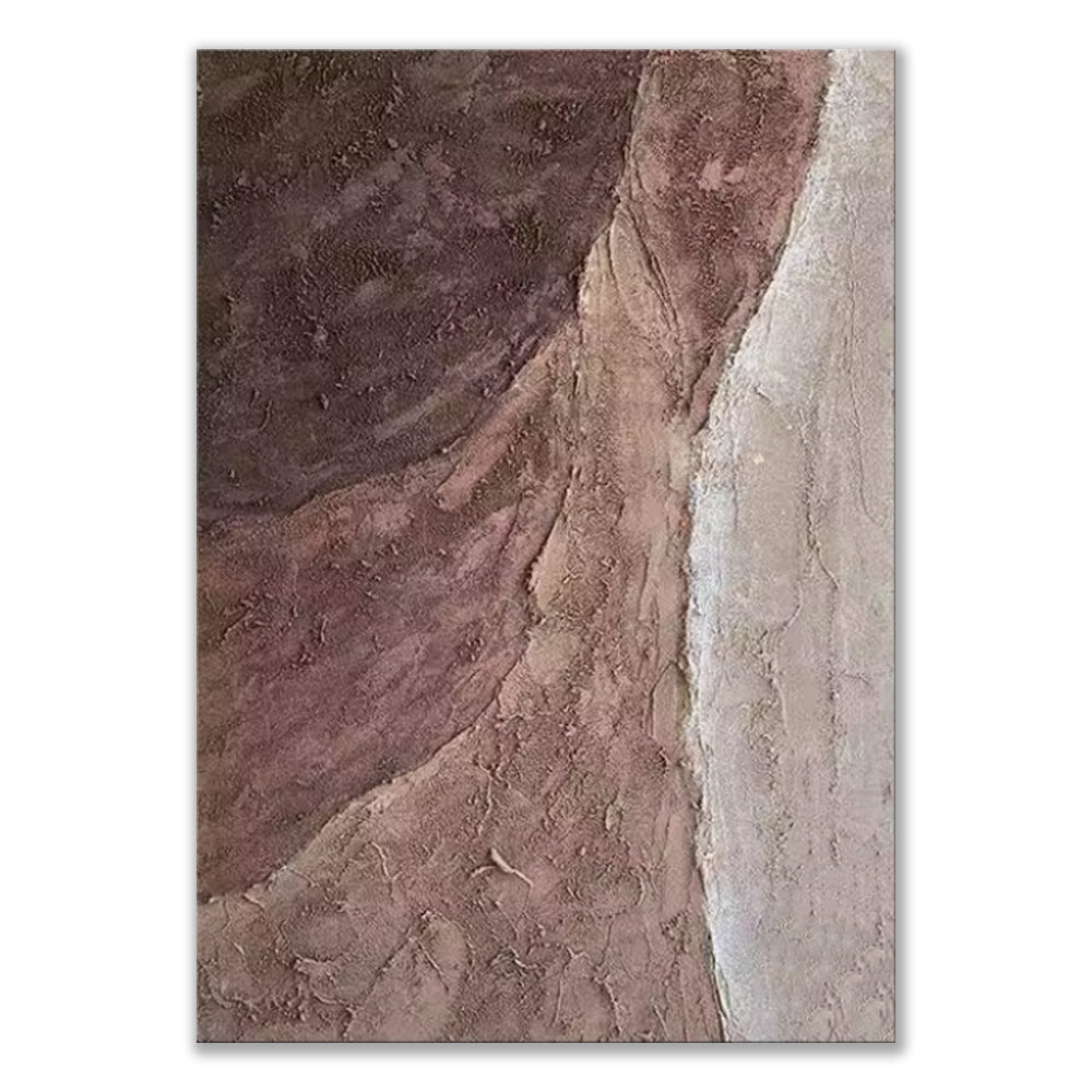 Handmade Oil Painting Canvas Wall Art Decoration Brown Texture Abstract For Home Living Room Decor Rolled Frameless Unstretched Painting